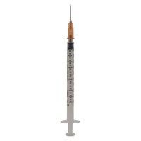 1 ml insulin syringe needle of 0.5 mm X 16 mm. Box of 100 units